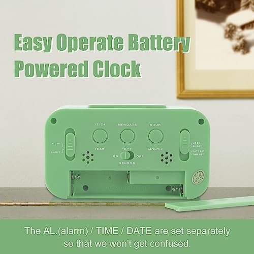 Miowachi Small Digital Alarm Clock for Kids Bedroom and Kitchen