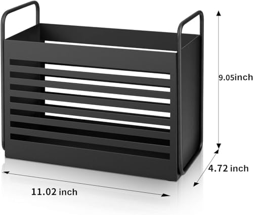 Stylish Magazine Rack with Rubber Base