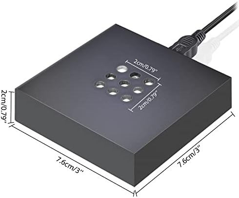 Facmogu LED Light Base for Crystal 3D Glass Art Display Stand