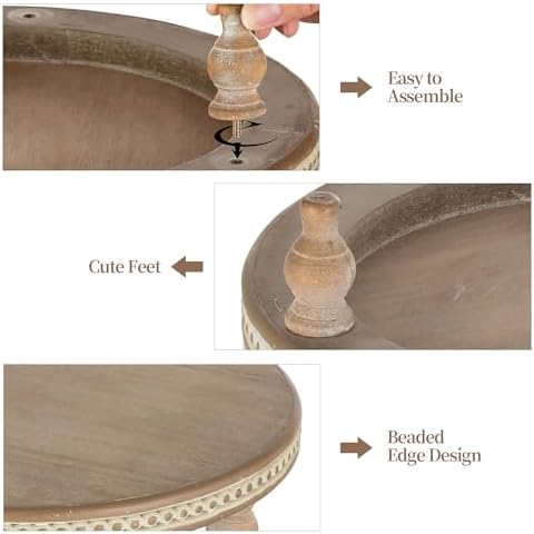 Hanobe Round Decorative Tray Stand