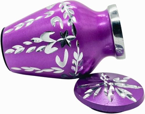 Purple Velvet Box Cremation Urn for Ashes