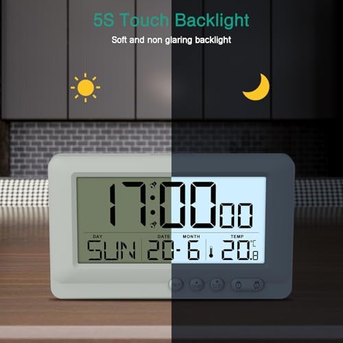 ORIA Digital Alarm Clock with Backlight and Dual Alarms