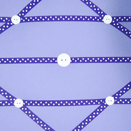 11x14 Lilac Purple Polka Dot French Memo Board with Bow Design