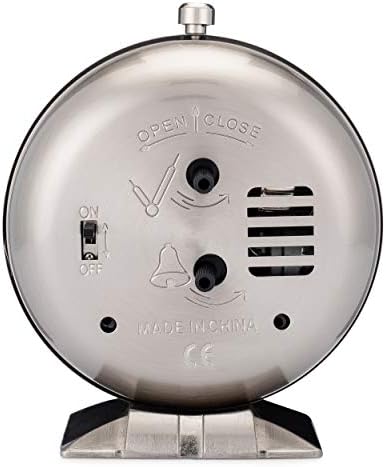 Westclox Big Ben Classic Alarm Clock - Silver Metal Round Design