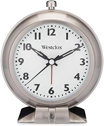 Westclox Big Ben Classic Alarm Clock - Silver Metal Round Design