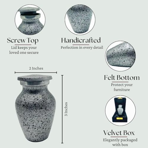 UNITEDCRAFT Cremation Urn Keepsake Decorative Urn for Adults