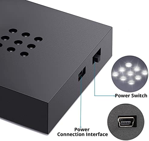 Facmogu LED Light Base for Crystal 3D Glass Art Display Stand