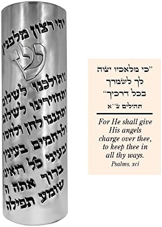Talisman4u Protection Car Mezuzah with Hebrew Travelers Prayer Scroll