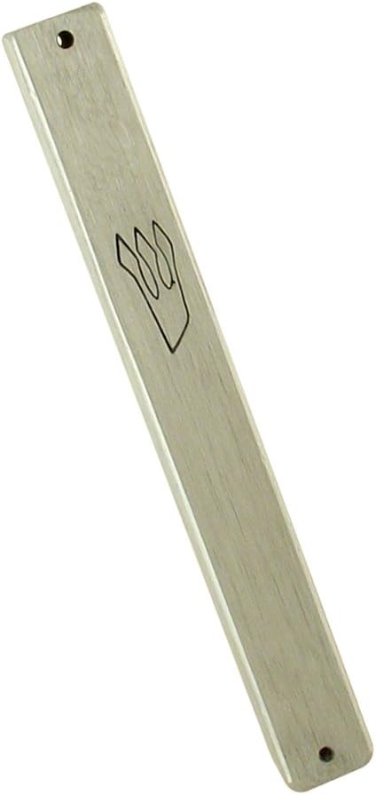 Peer Hastam Silver Matte Mezuzah Case 36 Inches