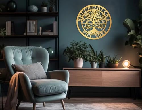 Custom Tree of Life Metal Wall Sign