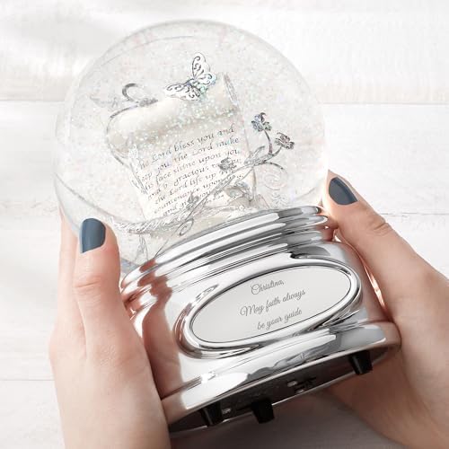 THINGS REMEMBERED Inspirational Prayer Scroll Musical Snow Globe