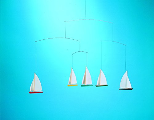 Flensted Mobiles Dinghy Regatta 5 Hanging Mobile 26 Inches