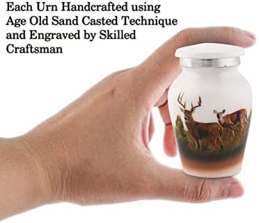 Bold Divine Mini Urn Set of 4 Deers for Human Ashes