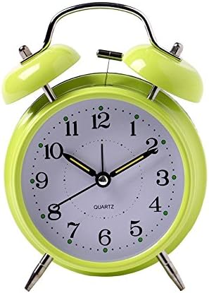 4 Inch Metal Double Bell Alarm Clock with Night Light 1