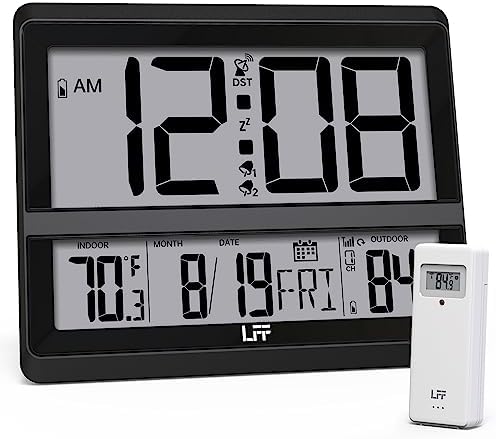 LFF Atomic Clock with Large Display and Temperature Monitoring