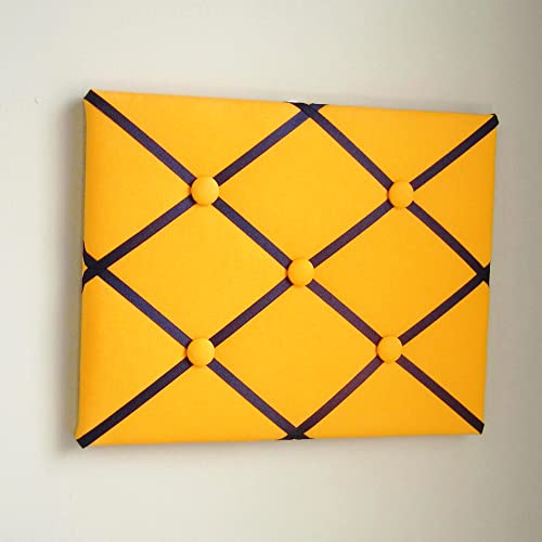 11x14 Orange and Navy Blue French Memory Board Bow Board