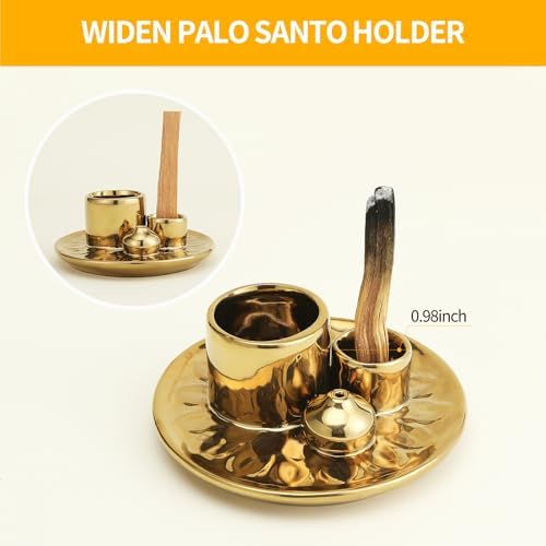 ToolSentryX 4 in 1 Ceramic Incense Burner Golden