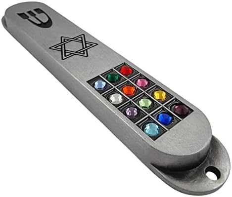 TALISMAN4U Pewter Mezuzah with Scroll for Door