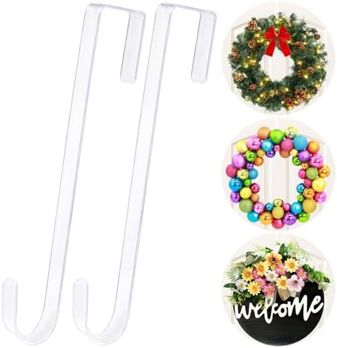 15 Inch Wreath Hangers 2 Pack Door Decor Organizer