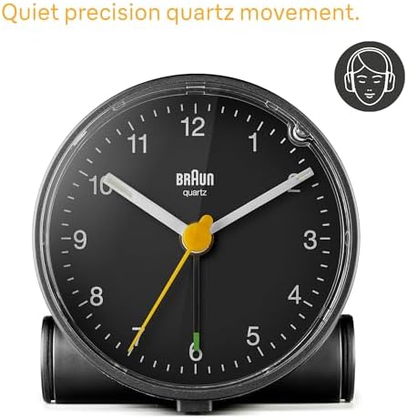 Braun Classic Analogue Alarm Clock with Snooze and Light