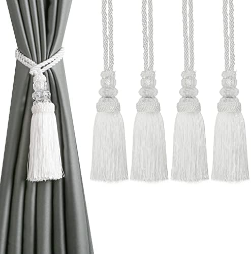 Curtain Tiebacks with Tassel 2 Pack Modern Window Holdbacks