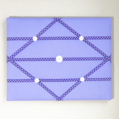 11x14 Lilac Purple Polka Dot French Memo Board with Bow Design