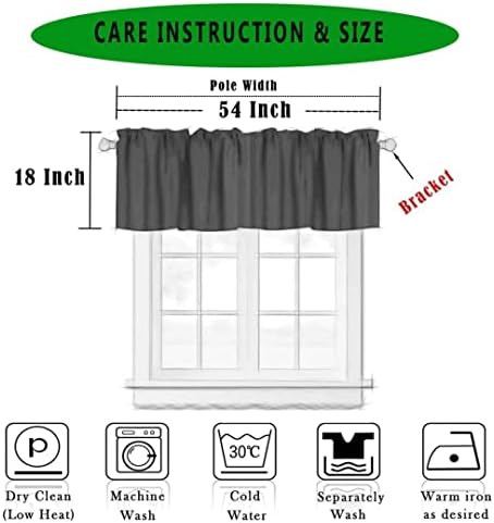 Green Forest Tree Valance Curtain Pine Coniferous Design 54x18in