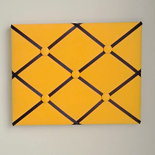11x14 Orange and Navy Blue French Memory Board Bow Board
