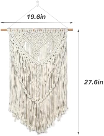 JONKASIPA Macrame Wall Hanging - Bohemian Tassel Tapestry Home Decor