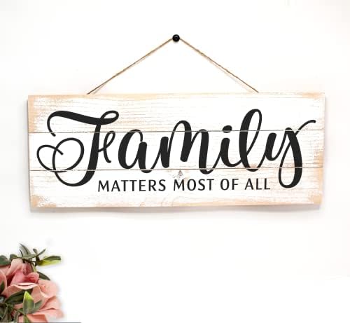 Family Kitchen Sign - Rustic Wall Art Decor