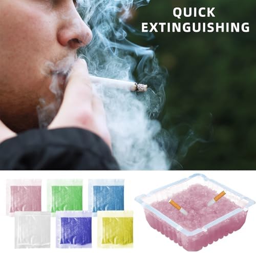 40 Pack Disposable Ashtrays with Scented Sand