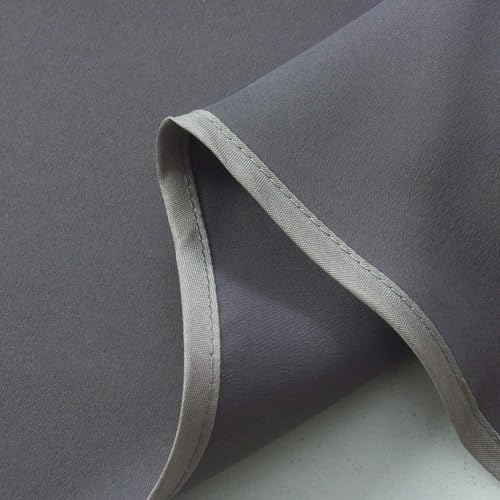 Aquazolax Grey Blackout Curtain Valances Set of 2