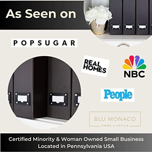 Blu Monaco Foldable Magazine File Holder Set of 6