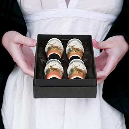 Bold Divine Mini Urn Set of 4 Deers for Human Ashes