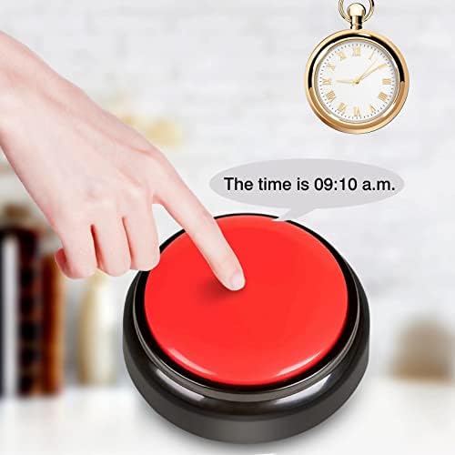 Large Talking Button Clock with Volume Control