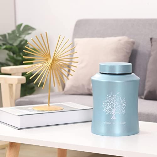 Tree of Life Urns for Human Ashes - Blue Finish 160 Cubic Inches