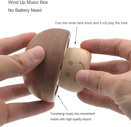 Pursuestar Fur Elise Rotating Music Box with Smile Face
