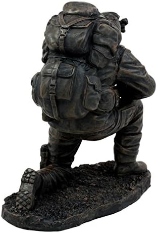 6 Inch Kneeling Soldier Courage Figurine