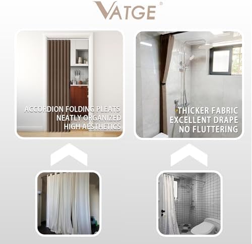 Vatge Door Curtains Brown 1 Panel Tieback Divider