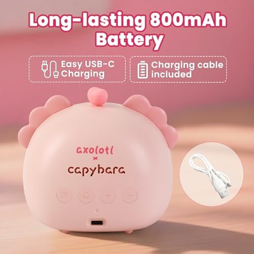 Axolotl Alarm Clock with Night Light for Kids