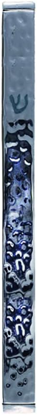 Emanuel Yair Mezuzah Case 47 Inch Hammered Silver
