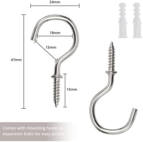 NICEEC 4 Pack Natural Cotton Rope Curtain Tiebacks