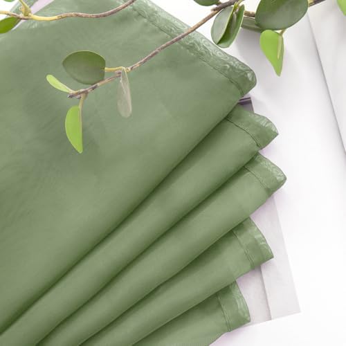 MIULEE Sheer Window Scarf Valance Spring Elegant Swag Curtain