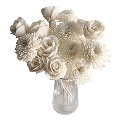 20 Mini Gerbera Rose Sola Flower Reed Diffuser Stick for Home Fragrance