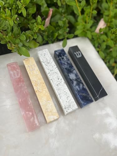 AS Mezuzah Quartz Case with Engraved Shin Design