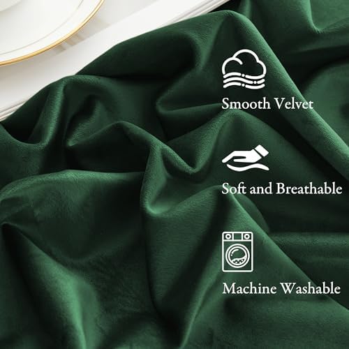 KGORGE Velvet Blackout Curtains 84 Inches Set of 2
