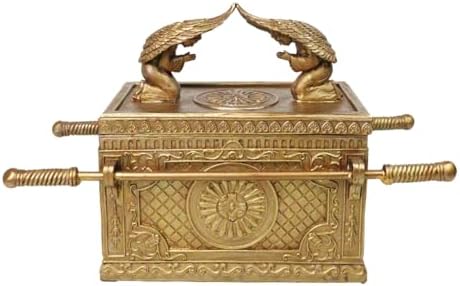 Ebros Matte Gold Ark of the Covenant Decorative Figurine