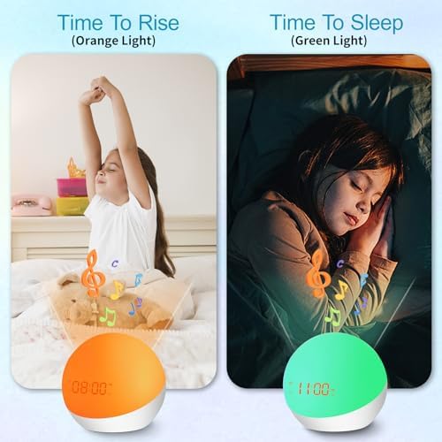 Homidy Alarm Clock for Kids 4th Gen 2024 White
