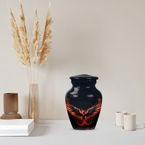 Phoenix Small Urn for Human Ashes - 3 Inch 1 Pcs