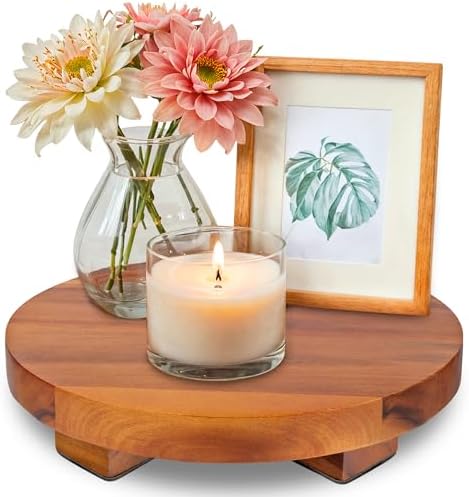Demigo Round Acacia Wood Riser 95 Inches